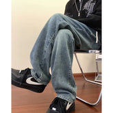 Threebooy Spring Autumn Black Blue Cargo Jeans Men Streetwear Denim Jogger Pants Men Baggy Harem Jean Trousers Plus Size 6XL 7XL 8XL